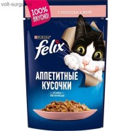 Felix Аппетитные кусочки С лососем в желе