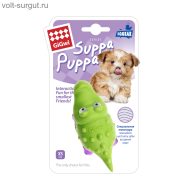 GiGwi 75454 игрушка для щенков "SUPPA PUPPA "Крокодил с пищалкой" 10см