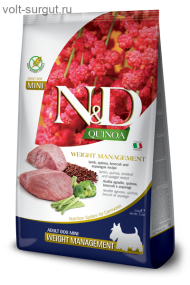 Farmina N&D Dog Quinoa Weight Management с Ягненком для контроля весам собак мелких пород Farmina N&D Dog Quinoa Weight Management с Ягненком для контроля весам собак мелких пород
