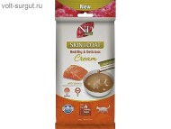 Farmina N&D Quinoa лакомство крем-суп Здоровая кожа с лососем для кошек