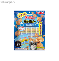 INABA Churu Bee Сhizuiri лакомство для собак Куриное филе с сыром для здоровья суставов
