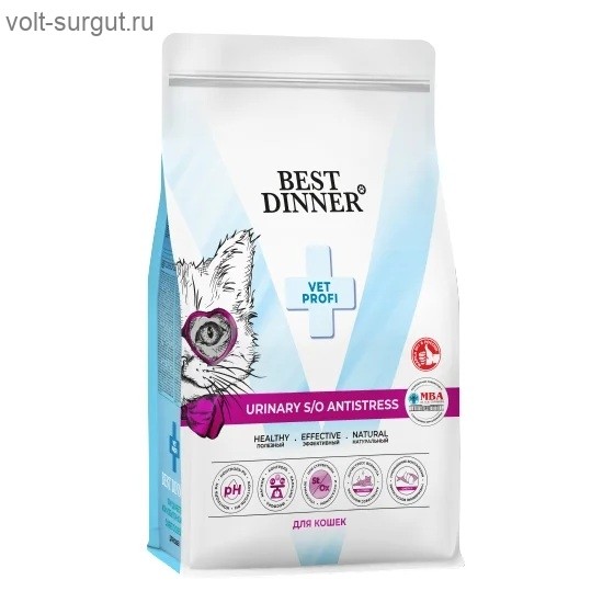 Best Dinner Vet Profi Urinary S/O Antistress для кошек для лечения и профилактики МКБ