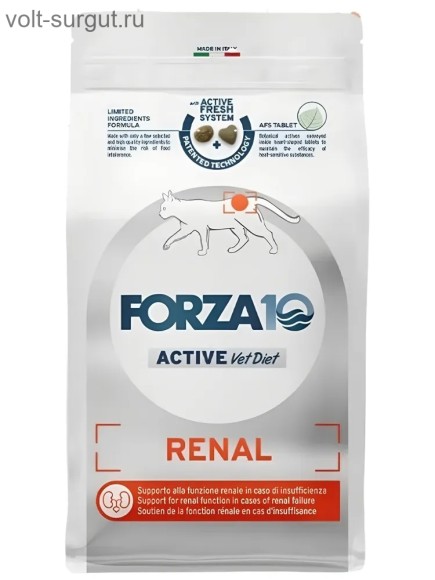 Forza10 Active VETdiet Renal для кошек при хронической почечной недостаточности Forza10 Active VETdiet Renal для кошек при хронической почечной недостаточности