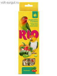 RIO Палочки для средних попугаев с овощами и зеленью RIO Палочки для средних попугаев с овощами и зеленью