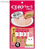 Inaba CIAO Churu Лосось и куриное филе Inaba CIAO Churu Лосось и куриное филе