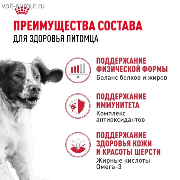 Royal Canin Medium Adult для собак средних пород (11-25кг) с 1 до 7 лет