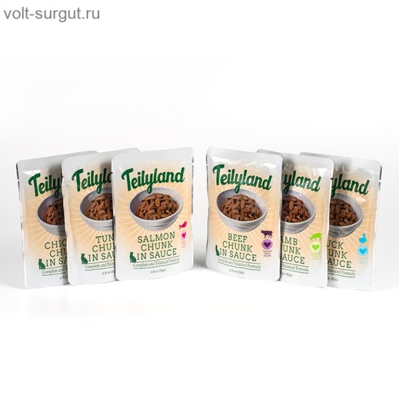 Pettric Teilyland влажный корм для кошек, кусочки с курицей в соусе