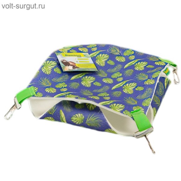 Bambini Pets Гамак подвесной из фетра для грызунов и хорьков "Двухуровневый" 23*23*6 см Bambini Pets Гамак подвесной из фетра для грызунов и хорьков "Двухуровневый" 23*23*6 см