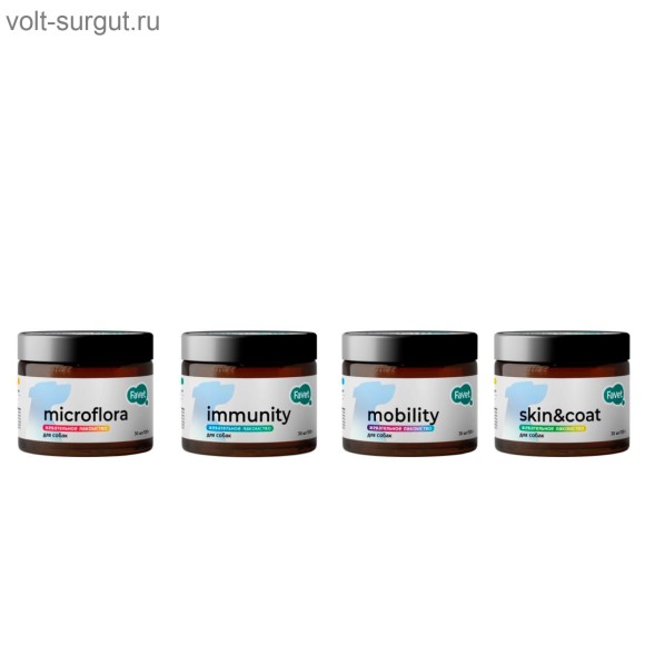 Favet Функциональное лакомство MultivitaminDog Soft Chews для кожи и шерсти для собак