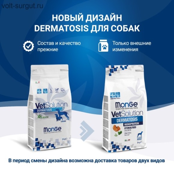 Monge VetSolution Dog Dermatosis Дерматозис для собак при заболеваниях кожи