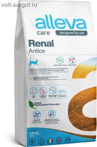 Alleva Care Cat Renal-Antiox для поддержки функции почек при почечной недостаточности