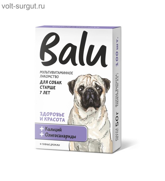 BALU «Здоровье и красота» для собак старше 7 лет с кальцием и олигосахаридами