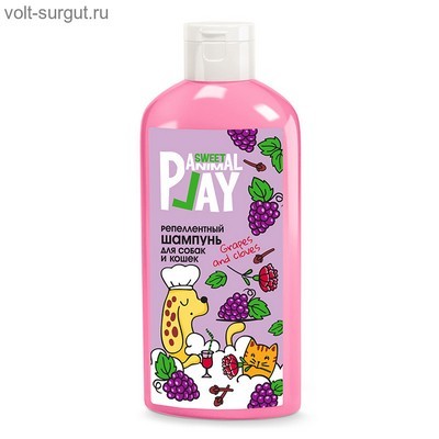 Animal Play Sweet Шампунь репеллентный «Виноград и гвоздика» Animal Play Sweet Шампунь репеллентный «Виноград и гвоздика»