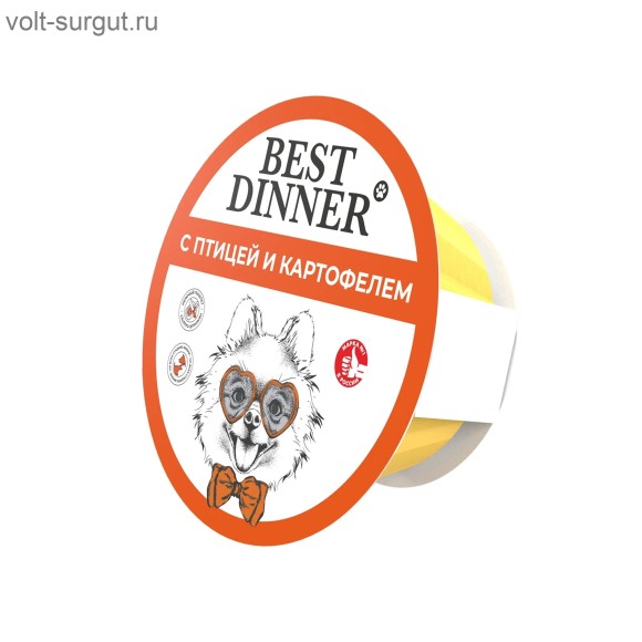 Best Dinner паштет с птицей и картофелем для собак миниатюрных пород Best Dinner паштет с птицей и картофелем для собак миниатюрных пород