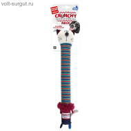 GiGwi 75413 Игрушка Кот с пищалкой с хрустящей шеей 