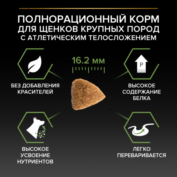Pro Plan Dog для щенков крупных пород атлетического телосложения с Курицей