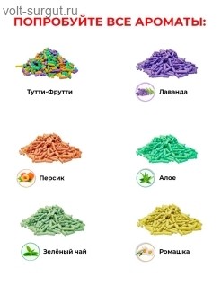 ECO-Premium наполнитель древесный комкующийся, Тутти-фрутти