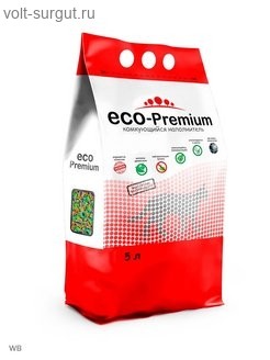 ECO-Premium наполнитель древесный комкующийся, Тутти-фрутти