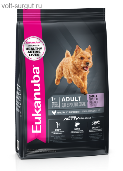 Eukanuba для взрослых собак мелких пород 
