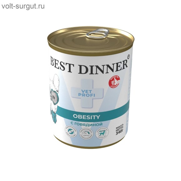 Best Dinner Vet Profi Obesity для снижения избыточной массы тела у собак, с говядиной