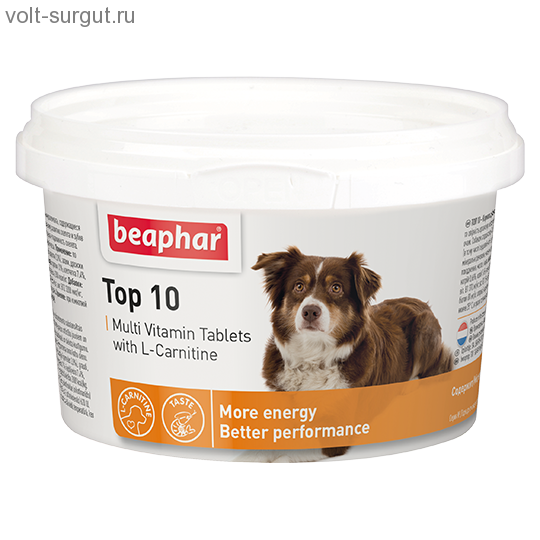 Beaphar Dog Top10 мультивитаминная добавка с L-карнитином для собак Beaphar Dog Top10 мультивитаминная добавка с L-карнитином для собак