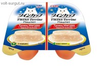 Inaba CIAO TWINS Terrine Тунец Магуро и куриное филе со вкусом морского гребешка