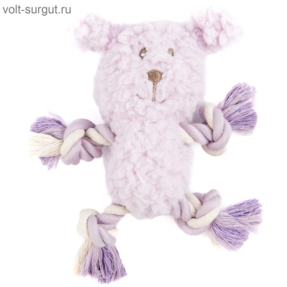 AROMADOG Calm игрушка для собак Собачка с канатами 15 см с пищалкой