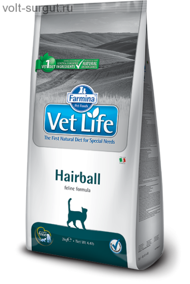 Farmina Vet Life Hairball для выведения комочков шерсти из кишечника Farmina Vet Life Hairball для выведения комочков шерсти из кишечника