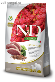 Farmina N&D Dog Quinoa Neutered с Уткой для стерилизованных собак средних и крупных пород Farmina N&D Dog Quinoa Neutered с Уткой для стерилизованных собак средних и крупных пород