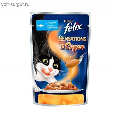 Felix Sensations в Удивительном соусе, треска с томатами Felix Sensations в Удивительном соусе, треска с томатами