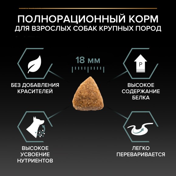 Pro Plan Dog для собак крупных пород атлетически сложенных с чувствительным пищеварением с Ягненком