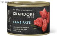 Grandorf Fresh паштет из ягненка для собак всех пород Grandorf Fresh паштет из ягненка для собак всех пород