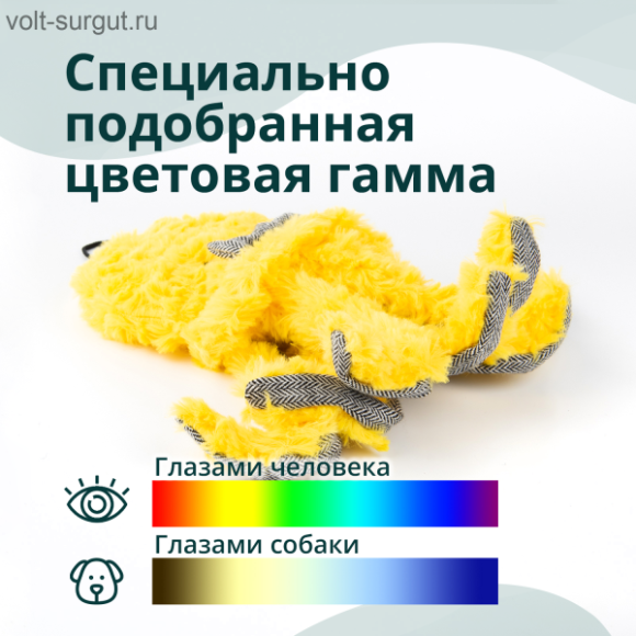 Elder Club игрушка для собак Медуза желтая
