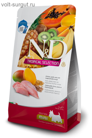 Farmina N&D Tropical Selection для взрослых собак малых пород. Курица, спельта, тропические фрукты. Farmina N&D Tropical Selection для взрослых собак малых пород. Курица, спельта, тропические фрукты.