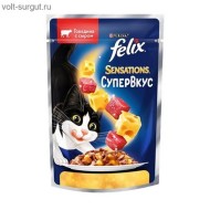 Felix Sensations Супервкус со вкусом говядины и сыра, в желе Felix Sensations Супервкус со вкусом говядины и сыра, в желе