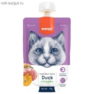 Wanpy Cat Лакомство для кошек Мясной мусс из утки и тыквы Wanpy Cat Лакомство для кошек Мясной мусс из утки и тыквы